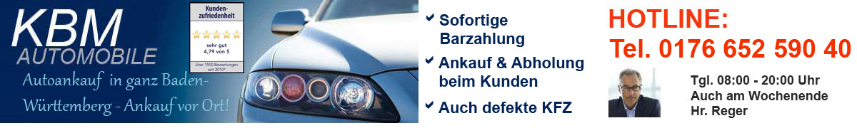 Autoankauf in ganz Baden-W&uuml;rttemberg.